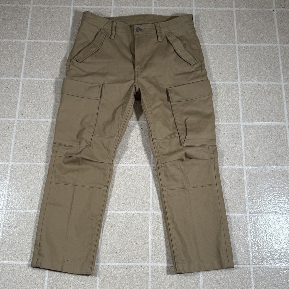 Levis Commuter Cargo Pants Mens 32x26 Khaki Pockets Double Knee Cycling